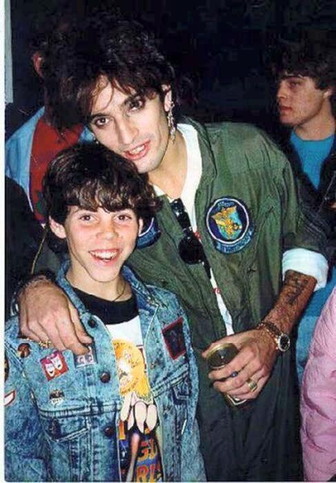 Proof that backstage passes beat front row tickets , Steve-O peaked in ’87 when he met Tommy Lee.